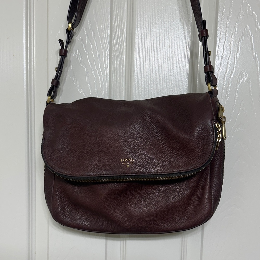 Fossil Leather Shoulder Bag